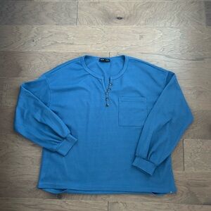 Henley Waffle Long-Sleeve Shirt